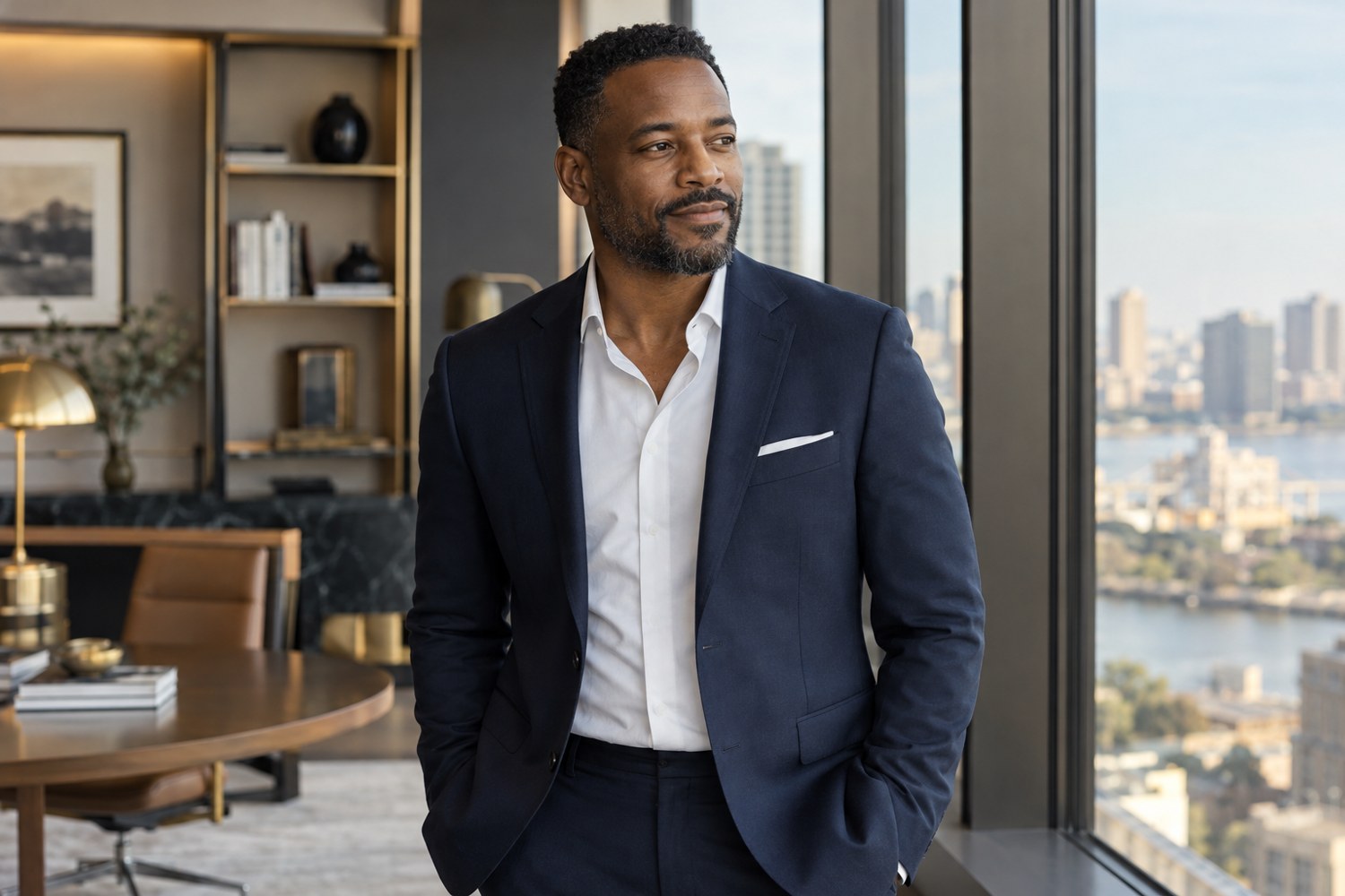 Black business professional in a contemporary office